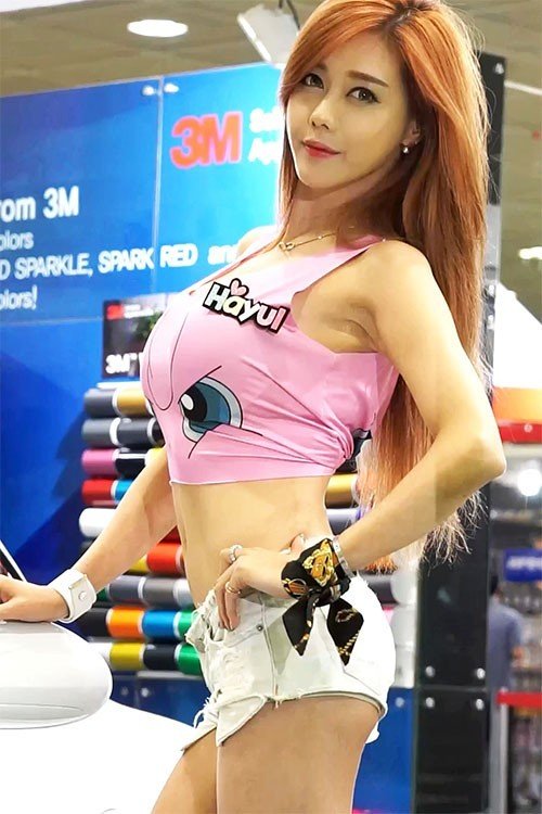 2016 韩国首尔车展美女车模饭拍秀-06【148 MB】