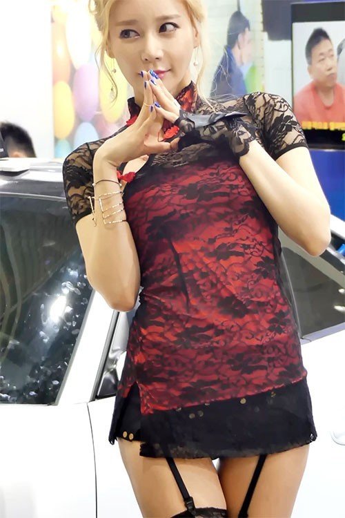 2016 韩国首尔车展4k高清美女车模无水印饭拍秀-106【28.7 MB】